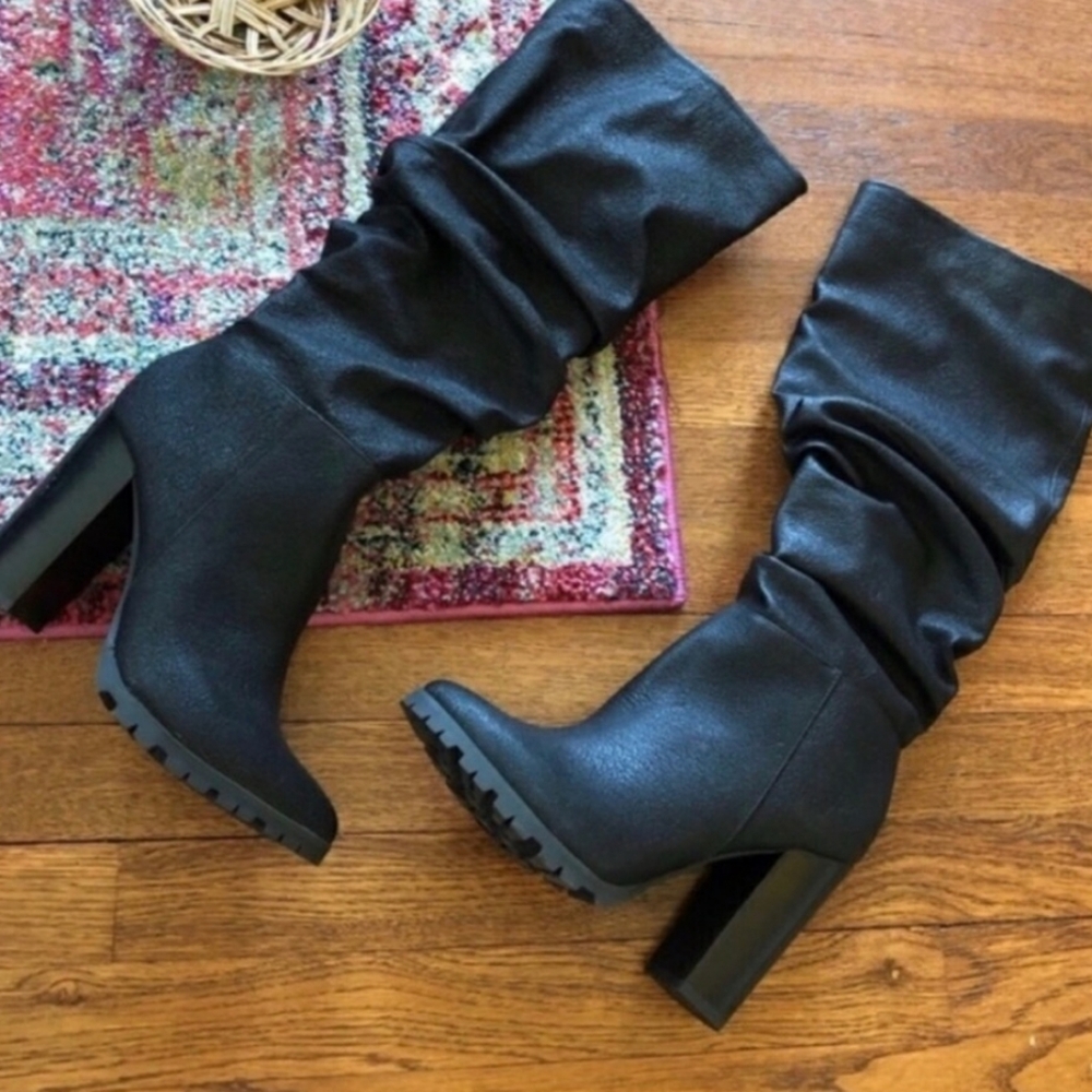 Katy perry Black oniel tall heeled boots